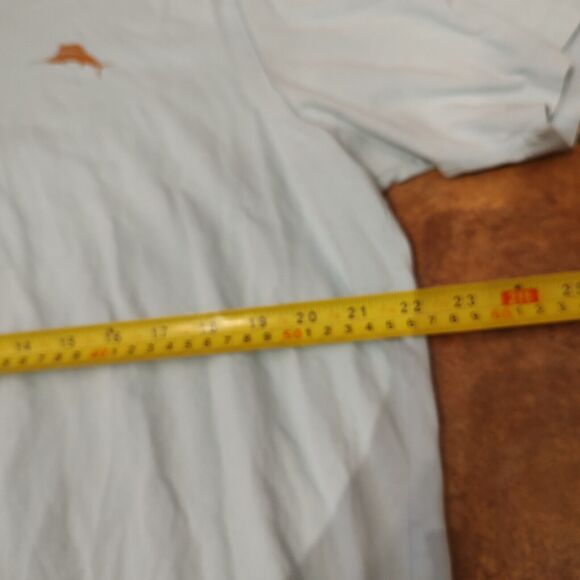 Tommy Bahama PINCH HITTER Crab 93 2 Sided Graphic T-shirt Size Men's XL Sky Blue - Picture 5 of 8